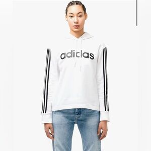 Adidas Women’s 3 Stripe Linear Hoodie